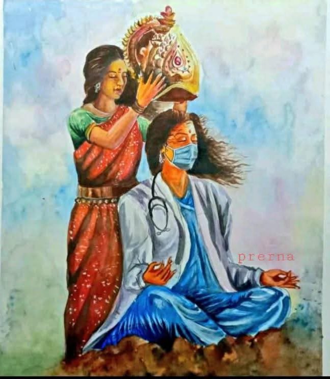 Prernapriyadash's tweet photo. "एक ओर परंपरा की शक्ति, दूसरी ओर सेवा का संकल्प —
नारी हर रूप में जीवन की रक्षक है। 
जब नारी सेवा और शक्ति का संगम बनती है, तब समाज सुरक्षित और मजबूत बनता है।
सभी महिलाओं को महिला दिवस की हार्दिक शुभकामनाएँ।"  @AmitShah @DilipJaiswalBJP @BJP4India @BJYM @Tejasvi_Surya https://t.co/2Glc9uDk1T