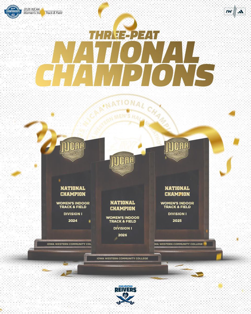 DavidBurnett02's tweet photo. 🏆 3 PEAT NATIONAL CHAMPS

Men finish 6th

Historic weekend:
• 10 National Champions
• 40 All-Americans
• 3 School Records

Sakat breaks the NJCAA Record in the 1000m 🤯

Proud of this group. Special program.

#SailSup | #JUCO | #champions https://t.co/eklvYkydur