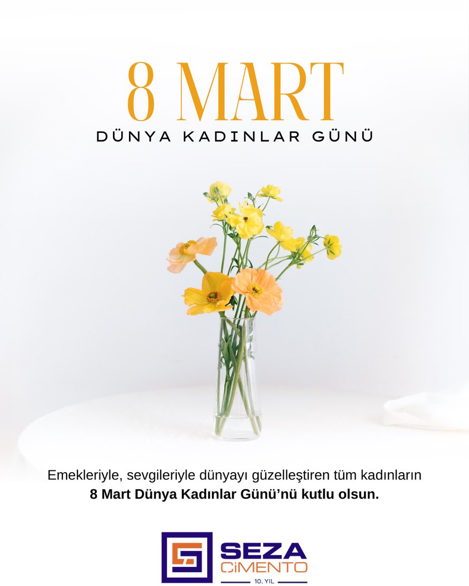SezaCimento's tweet photo. Dünyaya değer katan, emeğiyle hayatı güzelleştiren ve kararlılığıyla bizlere her gün ilham veren tüm kadınlara teşekkür borçluyuz.

Fark yaratan tüm kadınların 8 Mart 
Dünya Kadınlar Günü kutlu olsun!

#8MartDünyaKadınlarGünü https://t.co/YZd2yZA3rr