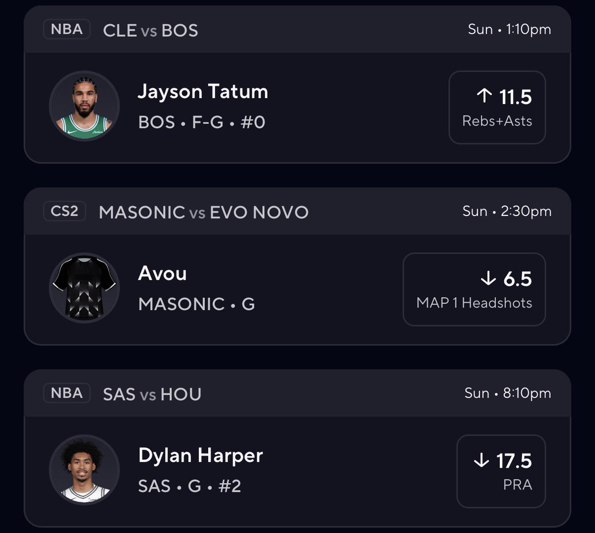 PlusEV's tweet photo. Late night PrizePicks 6X attempt🎯

Plenty of liquidity just popped up for Tatum’s over Rebs+Asts tomorrow.

Just tailing sharps here….

Link to tail in the replies👇 https://t.co/ZFIPNfDS94