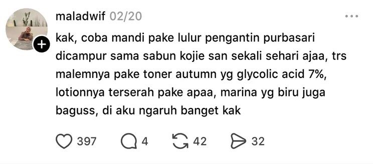 warga sebelah kalo ngasih tips selalu gong 😭😭

buat kalian yang mau kulit cerahan pas lebaran, wajib banget pakai tips ini 😚😚