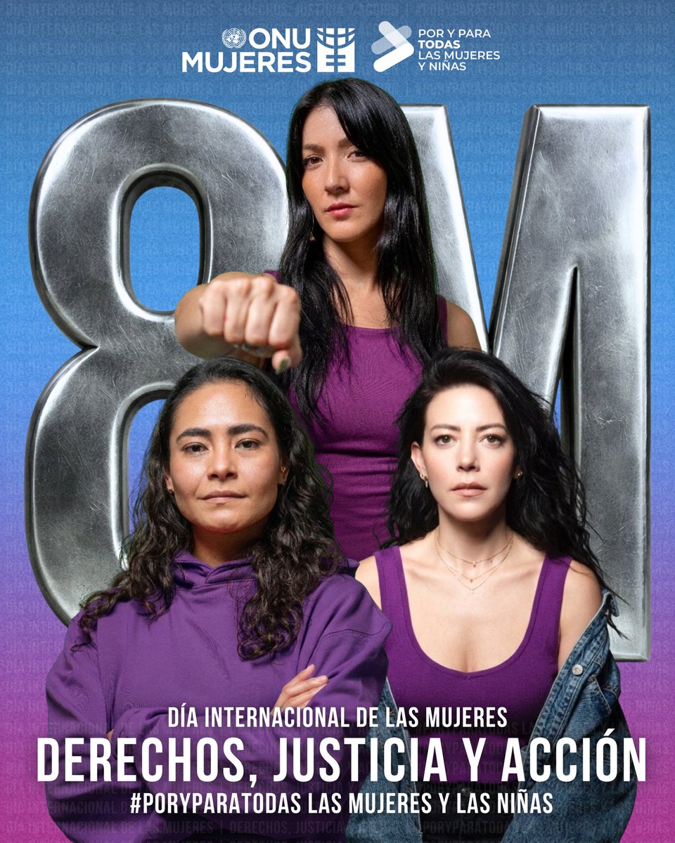 ONUMujeresMX's tweet photo. 🟣Derechos. Justicia. Acción.
#PorYParaTodas las mujeres y las niñas.
#8M https://t.co/IT8LYGmMMA