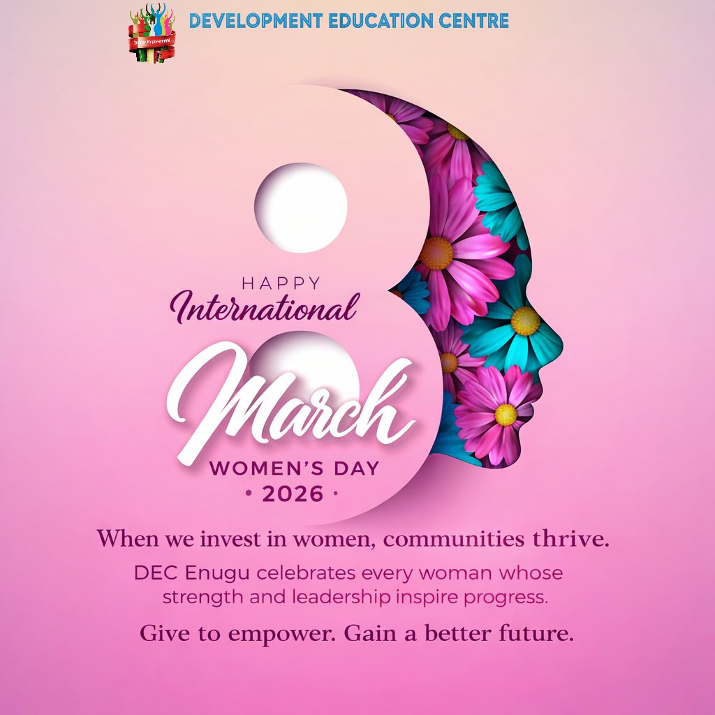 dec_enugu's tweet photo. When women rise, communities thrive. 🌍
DEC Enugu celebrates the strength, leadership, and resilience of women everywhere.
 #InternationalWomensDay #GiveToGain https://t.co/rTqq6H1bJh