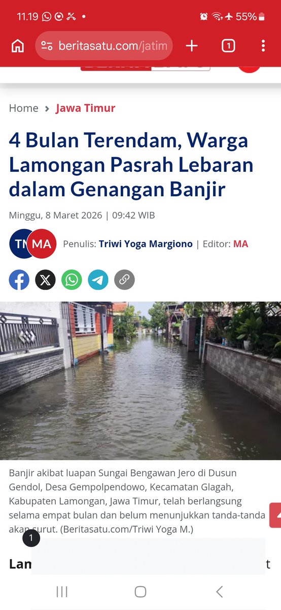 MNurwahyudi's tweet photo. Sudah 4 bulan terendam. https://t.co/WQAYXa6x0x