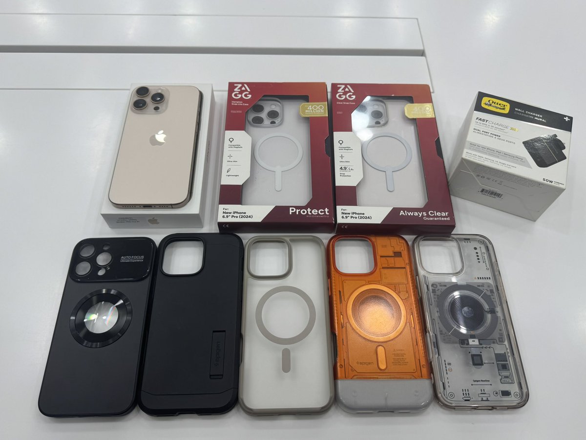 zmni37's tweet photo. iPhone 16 Pro Max 256GB Desert Titanium 

Personal unit. Condition sangat terjaga. Semua fungsi tiptop.

📱 256GB
🔋 Battery Health 90%
📅 First Use Sept 2024
📦 Box + cable original
🛡 Banyak free case termasuk Spigen
💰 RM4,499 (nego untuk serious buyer)

PM jika berminat. https://t.co/c89Ge5FZoN