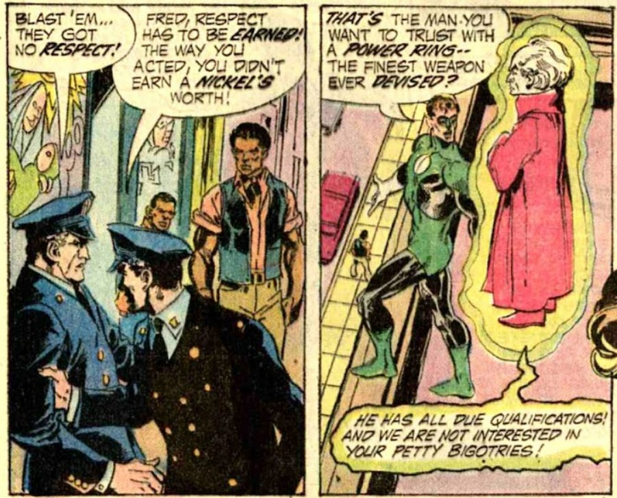 GexraldH's tweet image. Like he was in the comics you didn't read. He was introduced as a sub for Hal Jordan