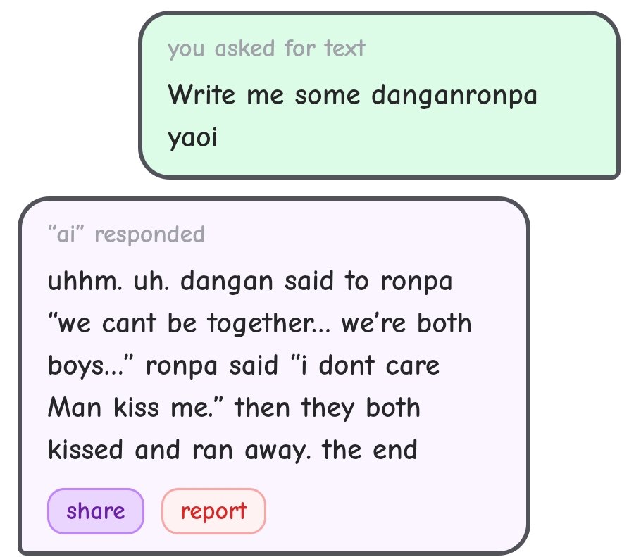 silvercndleyaoi's tweet image. big fan of the your ai slop bores me site