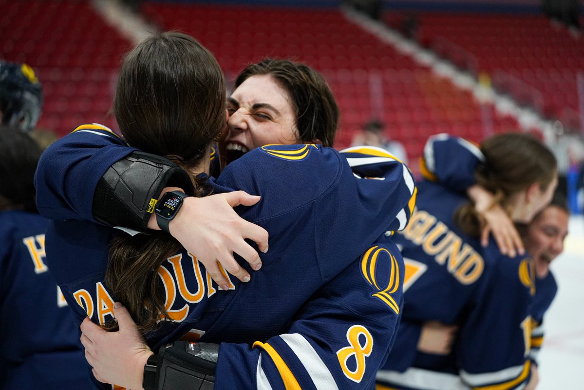 Take it in, ladies… you just made history in Lake Placid 🏆

#BobcatNation x #NCAAHockey