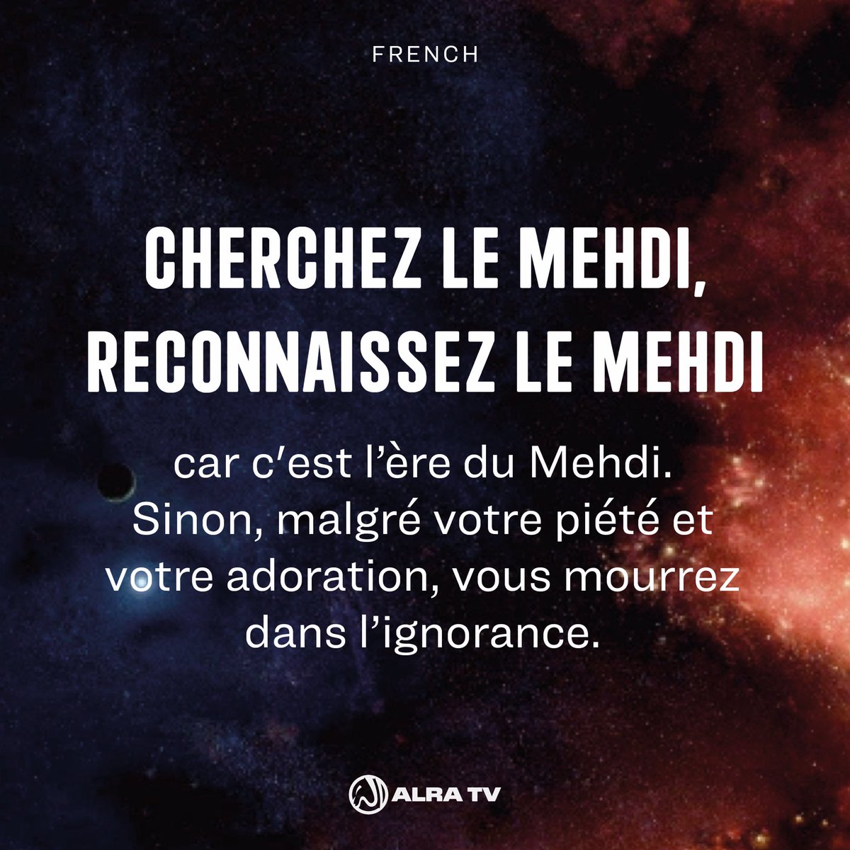 ALRA_TV's tweet photo. #IsMehdiHere? #Armageddon #IranWar #MiddleEast 
#Khamenei #DonaldTrump #SeekMehdi #RecogniseMehdi https://t.co/CBF5B50hCQ