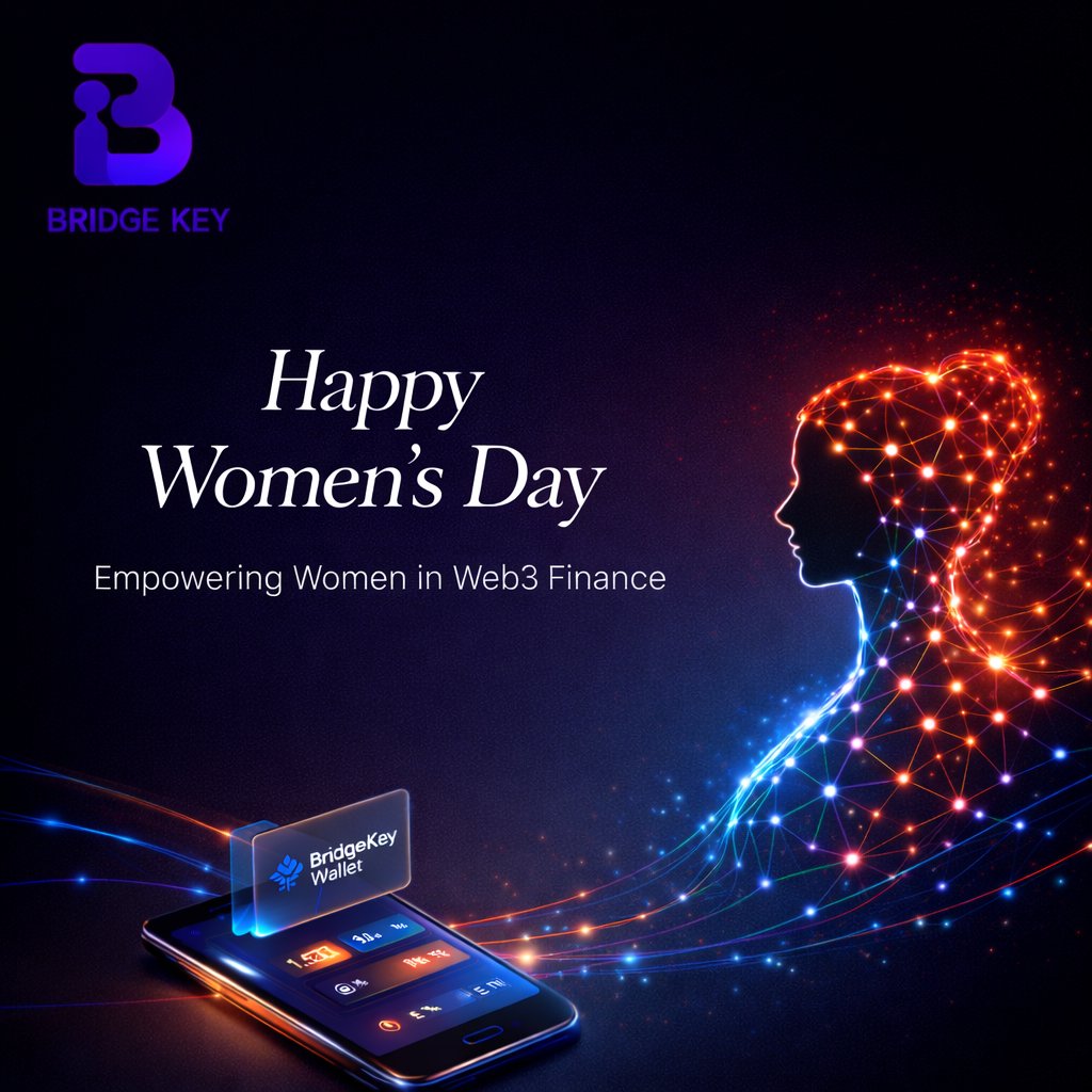 BridgekeyWallet's tweet photo. 🌸 Happy Women’s Day
At BridgeKey Wallet, we celebrate the strength, innovation, and leadership of women shaping the future of Web3 and digital finance.
Together, we move toward a more inclusive and empowered decentralized world.
#WomensDay #WomenInTech #BridgeKeyWallet #Web3 https://t.co/DlFij4sWl6