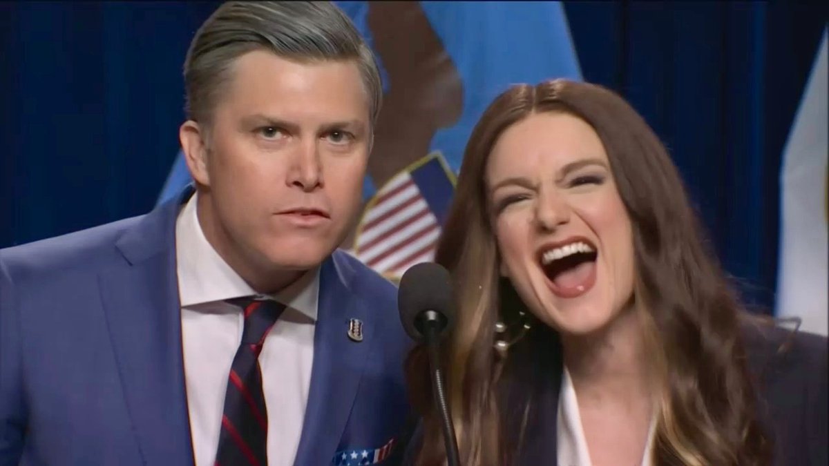 thesnlnetwork's tweet photo. Colin Jost says Live from New York! for the 14th time, moves into a tie for 40th place all-time
Ashley Padilla says Live from New York! for the 4th time, movies into a tie for 81st place all-time #SNL #LFNY https://t.co/PHVi8IscVK