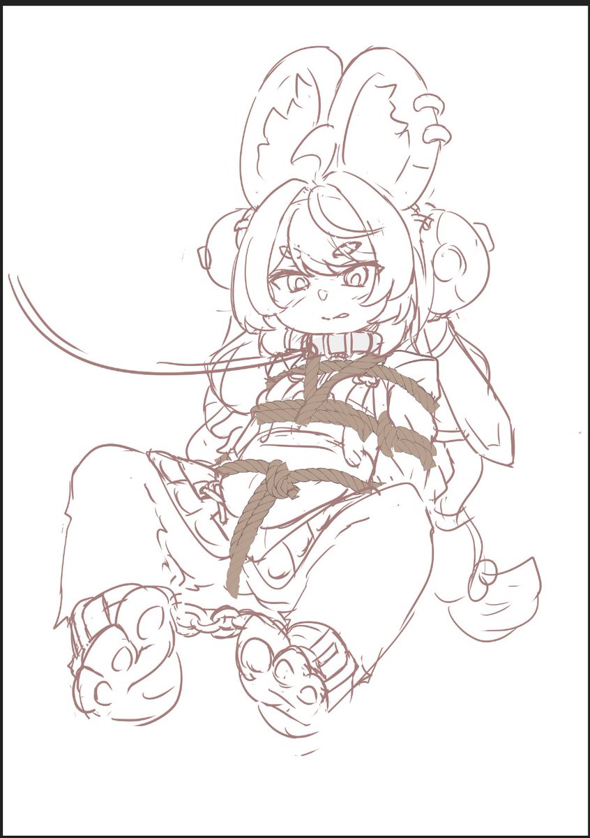 krts65's tweet photo. so i'm playing ZZZ and trying to draw furry https://t.co/d6vzML5Bgw