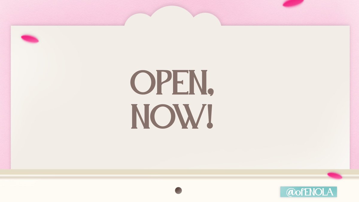 Enola; CLOSED! ✨ tweet media