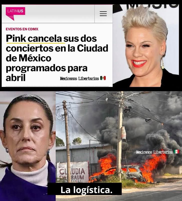 🚩| Ocesa: Lamentamos informar al público de la CDMX que, debido a complicaciones derivadas de un caso fortuito que afecta la LOGÍSTICA del evento y que es ajeno al artista, al promotor y al recinto, los shows de PINK programados para los días 26 y 27 de abril en el Estadio GNP