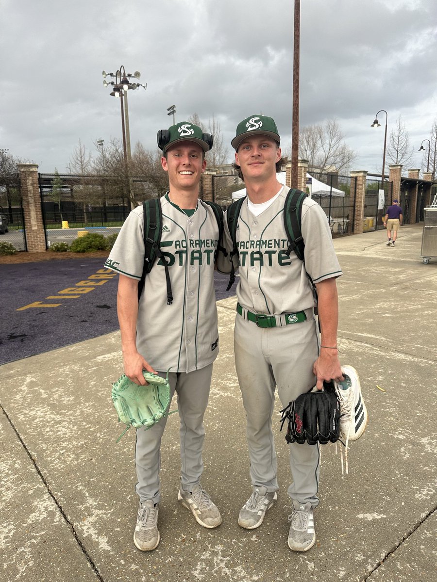 ohshardball's tweet photo. Great day for a couple of Viking alumni in a 5-4 Sac State win over #2 ranked LSU. Oakmont boys as the bookends. 

Kurt Marton
4.1 innings 1 H 0 R 4 K’s

Trevor Wilson with the 2 out save 1 K https://t.co/tMlnEMe9gA