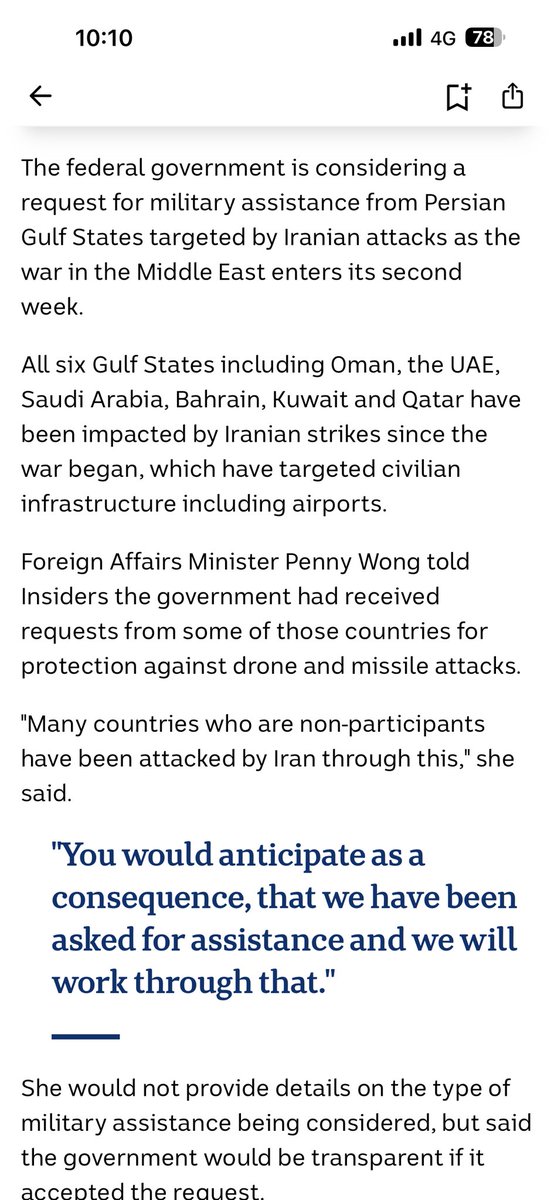 Are you kidding?? The Gulf States are among the MOST wealthy nations in the world bc they actually profit from their fossil fuel industry.  Why would we consider any public $$$ to help wealthy, powerful nations <a href="/AlboMP/">Anthony Albanese</a>