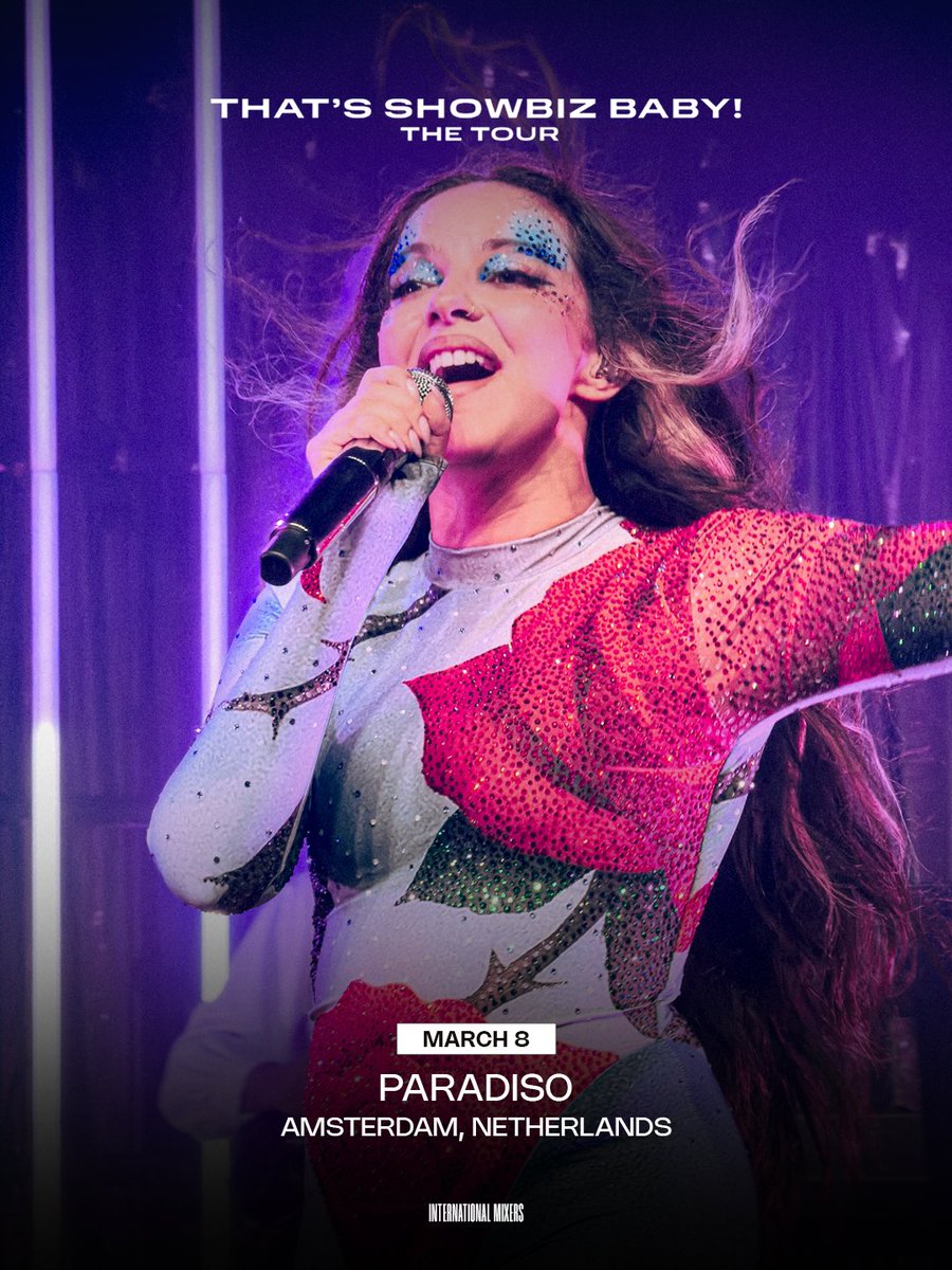 INTLMixers's tweet photo. JADE live at Paradiso Amsterdam tonight for THAT'S SHOWBIZ BABY! THE TOUR 🇳🇱

@jadethirlwall #ThatsShowbizBabyTour https://t.co/4v6o9vGuXe