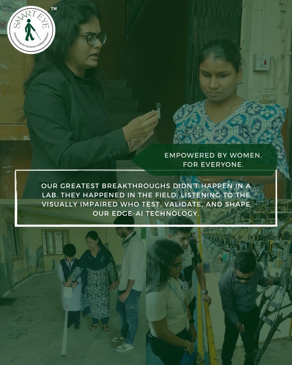 SmartEye_'s tweet photo. This #InternationalWomensDay we celebrate Kanika Sharma, Founder &amp; CEO of Smart Eye building technology that restores independence for the visually impaired.

Women-led innovation is shaping a more inclusive world. ✨

#WomenInTech #AssistiveTech #StartupIndia #Accessibility https://t.co/w8gpLcir3V