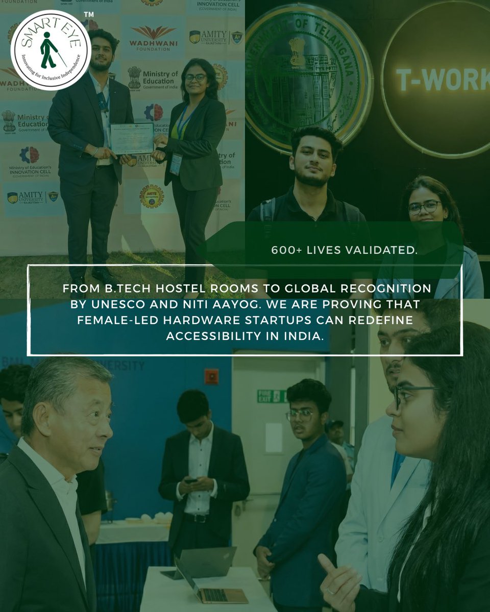 SmartEye_'s tweet photo. This #InternationalWomensDay we celebrate Kanika Sharma, Founder &amp; CEO of Smart Eye building technology that restores independence for the visually impaired.

Women-led innovation is shaping a more inclusive world. ✨

#WomenInTech #AssistiveTech #StartupIndia #Accessibility https://t.co/w8gpLcir3V