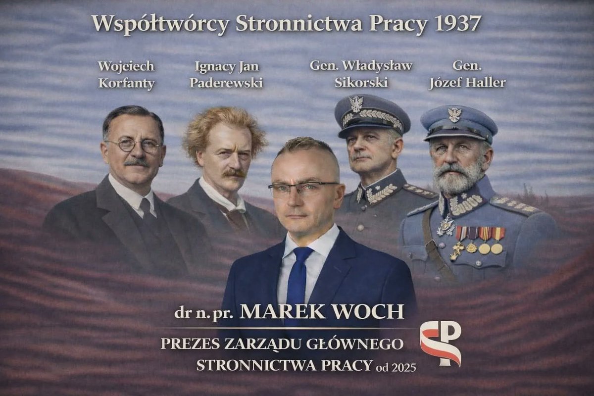 MarekWoch2's tweet photo. Szanowni Państwo 🤗polecam tekst #Piotr Semka, w którym zauważa, że w niezwykle katolickim kraju, jakim zawsze była Polska, chadecka tradycja polityczna powinna być czymś naturalnym🇵🇱.
Ode mnie komentarz 🤗może to nie przypadek, że partia o takich korzeniach nie mogła w 🇵🇱 bardziej wykiełkować 🤔.
#Piotr Semka dla Portal https://t.co/f9LvkIqgVp. Z dziejów III RP: Cudowny miraż polskiej chadecji 📷
🤗W wyborach prezydenckich polscy chadecy poparli Marek Woch, lidera Ogólnopolska Federacja "Bezpartyjni i Samorządowcy" Bezpartyjni Samorządowcy. Po porażce w wyborach prezydenckich Marek Woch przystąpił do Stronnictwo Pracy i 26 lipca 2025 roku został prezesem tej partii.
https://t.co/qurGlmNfFp
Tymczasem @SP_Stronnictwo na nowo nabiera rozpędu 📷
https://t.co/XcGKRzVMwz
#MarekWoch Prezes Zarządu Głównego Stronnictwo Pracy
#MarekWoch - Kandydat na Prezydenta Rzeczypospolitej Polskiej 2025
#MaciejLisowski Wiceprezes Zarządu Głównego Stronnictwo Pracy