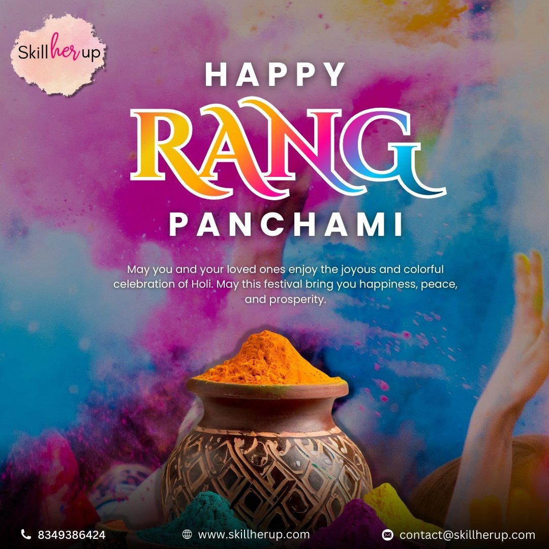 Skillher_up's tweet photo. Celebrate the magic of colors, happiness, and togetherness this Rang Panchami. 🎉🎨

#RangPanchamiFestival #ColorfulIndia #JoyOfFestivals https://t.co/ufFHEMXdxA