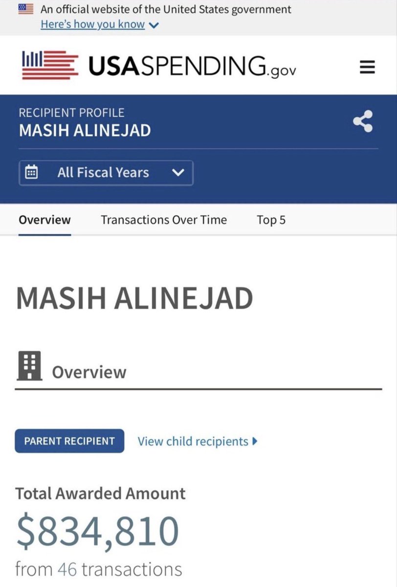 <a href="/AlinejadMasih/">Masih Alinejad 🏳️</a> The terror that ordinary Iranians are living through is what you were paid over $834,000 in US taxpayer money to campaign for.