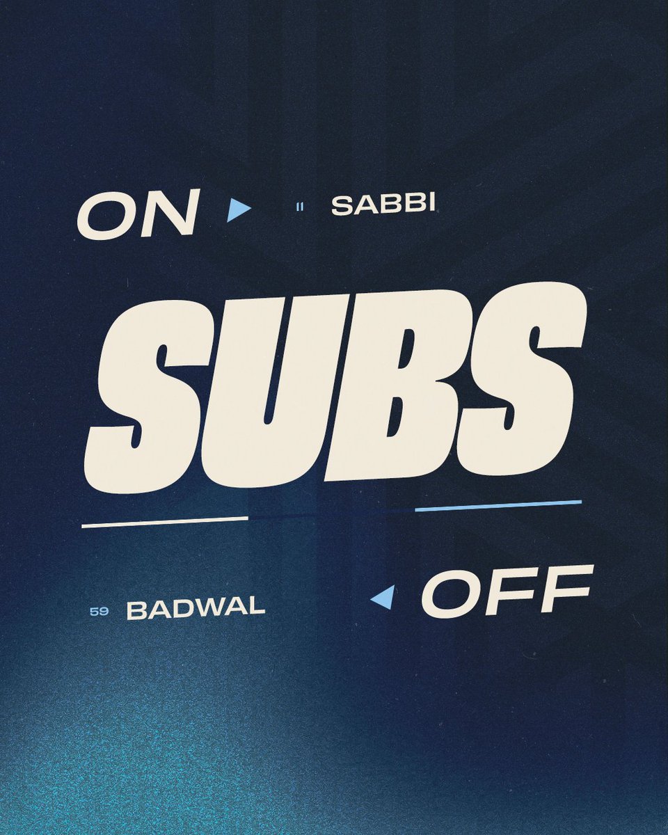 WhitecapsFC's tweet photo. 55' SUBSTITUTION:    

🔁 SABBI ON, BADWAL OFF

#PORvVAN | 🌲 0 - 2 🏔️ https://t.co/ySNCh57Dee
