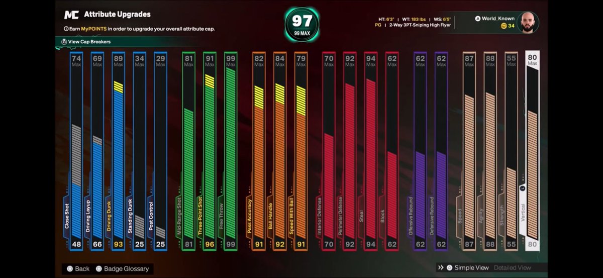 FreshReviewYT's tweet photo. The best build on NBA2K26 @NBA2K @BearDaBeast23 @JoeKnowsYT @SiimplyGrinding @waff6ix https://t.co/aJns6p0f2o