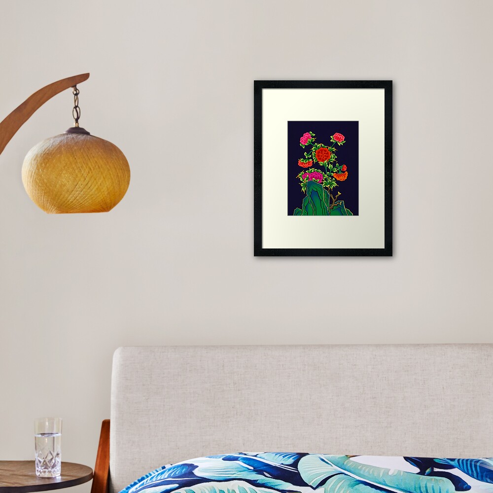 QamarArt's tweet photo. Bring wealth and beauty to your wall! 🌺✨

My "Korean Peony" framed art is out now. Vibrant petals on a deep, dark mood. A classic piece for any room! 🖼️

🛒 Shop: https://t.co/RR2QgD32e3

#Redbubble #Peony #KoreanArt #HomeDecor #WallArt https://t.co/Sw8ZbilsIf