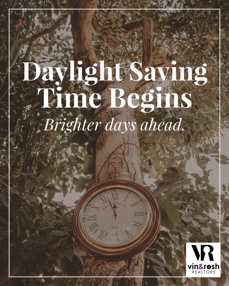 LATANYASELLS's tweet photo. Just a quick reminder that Daylight Saving Time begins tonight. At 2:00 AM, clocks will move forward one hour, meaning we lose an hour of sleep but gain longer evenings with more daylight.
This is also a great time to check batteries in your smoke detectors #vinroshrealtors https://t.co/cZIbumPuKV