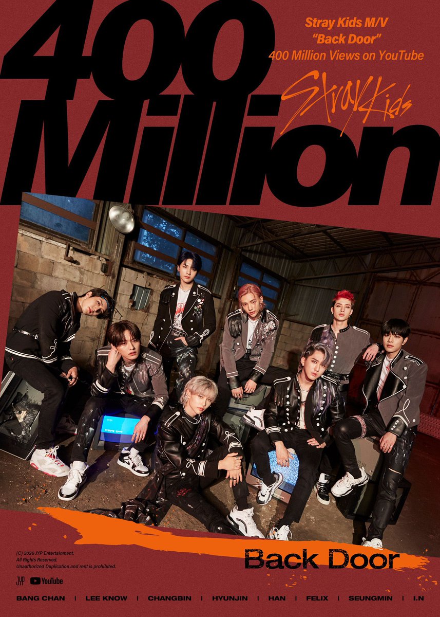 StrayKidsPL's tweet photo. Stray Kids(스트레이 키즈) "Back Door" M/V
🚪400 MILIONÓW WYŚWIETLEŃ🚪
Gromadzące się emocje przy 400 mln wyświetleń🎶
STAY, you wanna come in?😘
https://t.co/SRcX1eOWh4
#StrayKids #스트레이키즈
#IN生 #INLIFE
#BackDoor
#YouMakeStrayKidsStay https://t.co/ank1nYyUzS