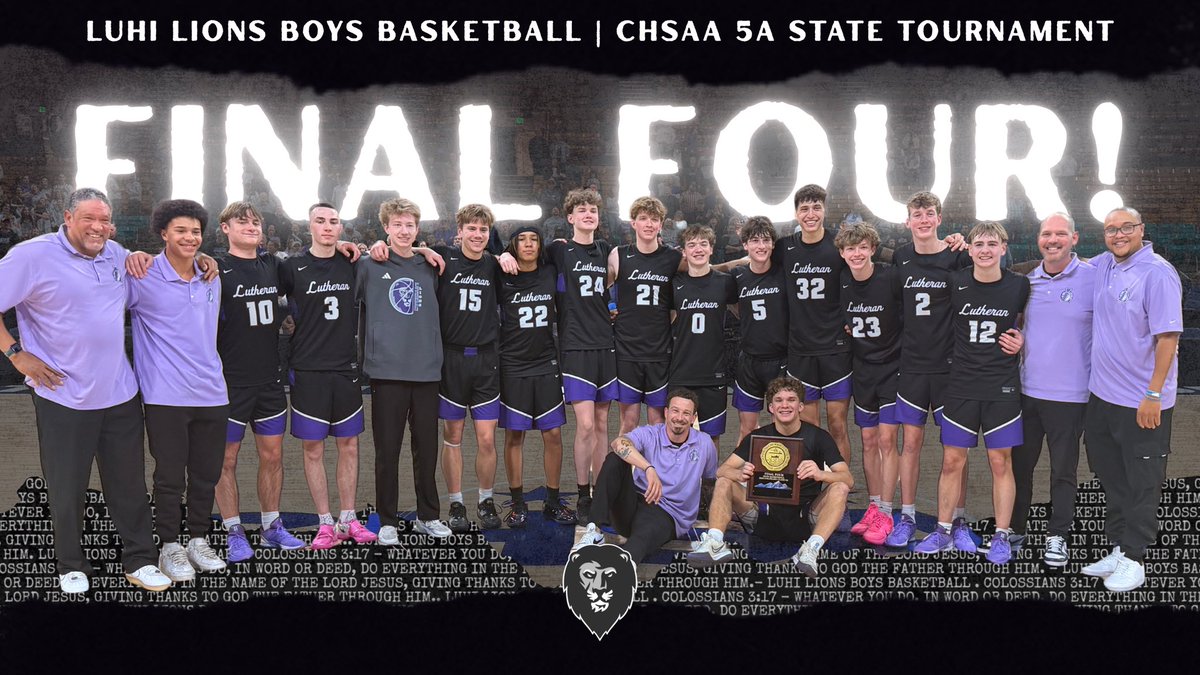 LHSparkerSports's tweet photo. 🏀 LuHi Boys Basketball is headed to the FINAL FOUR!! Go Lions!
(10) Lutheran: 61
(2) Grand Junction: 54 https://t.co/4qkbIk2TGW