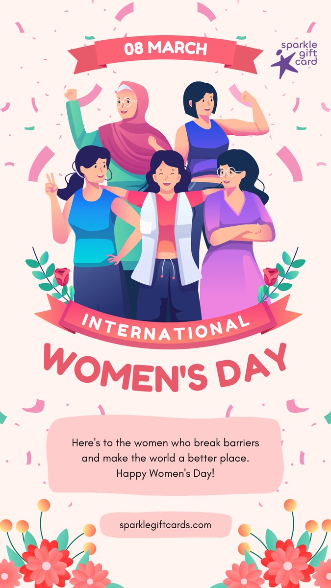 SparkleGiftCard's tweet photo. Celebrating the strength, resilience, and achievements of women everywhere. ✨
This International Women’s Day, Sparkle Gift Card celebrates the power of women and the impact they create every day. 💛

#GiftASparkle at https://t.co/AEYsOi5z5G https://t.co/lAEAylouRq