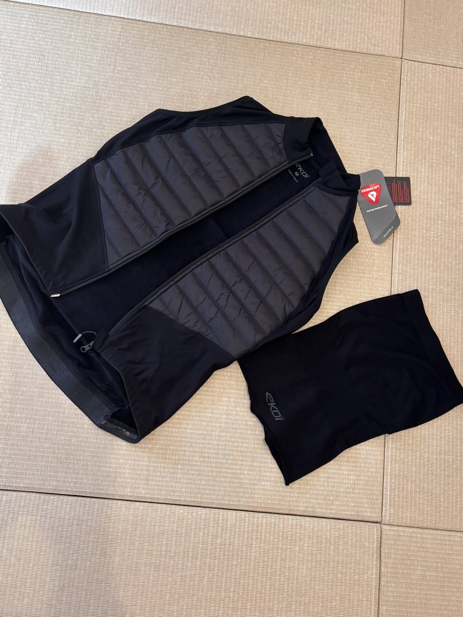 kazuka_turn's tweet image. サイクルモード大阪2026で買ったもの！
ekoiのベストとネックウォーマー！
次は夏の鈴鹿で！
#ekoi