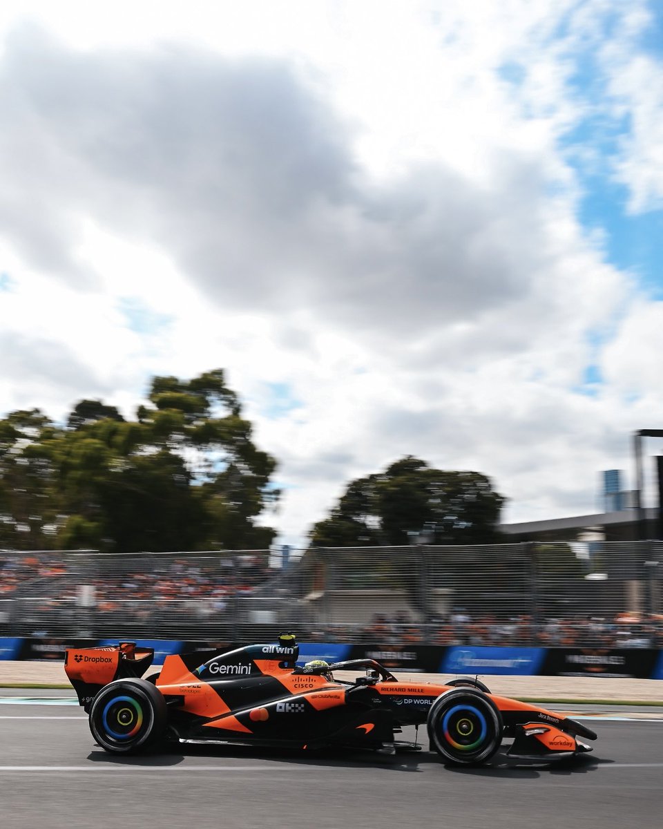 McLarenF1's tweet image. Still pushing 👊

#McLarenF1 | #AusGP 🇦🇺