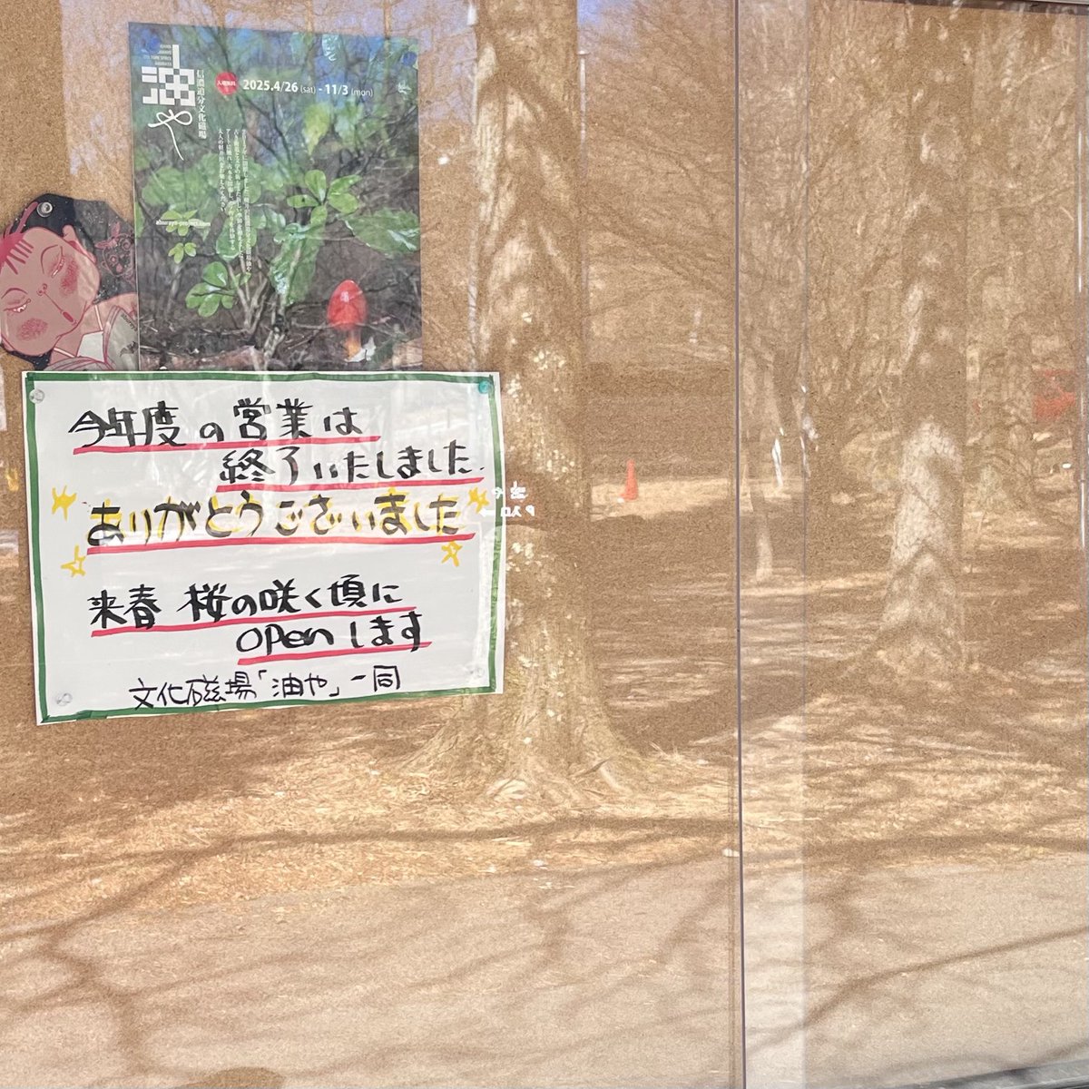 壁が綺麗になった油や🧽
冬眠中の油やですが、あっという間に3月！
今シーズンの営業開始まであと少しになってしまいました。
🧸は冬眠から目覚めたようですが、まだまだ寒い軽井沢！