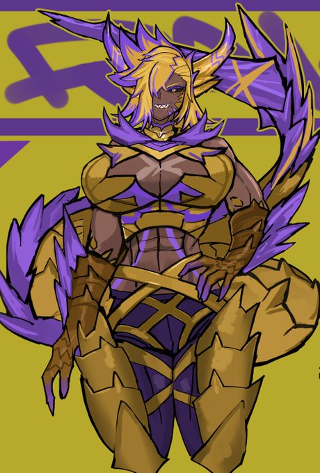 元ドラゴンの褐色ムキムキお姉さん