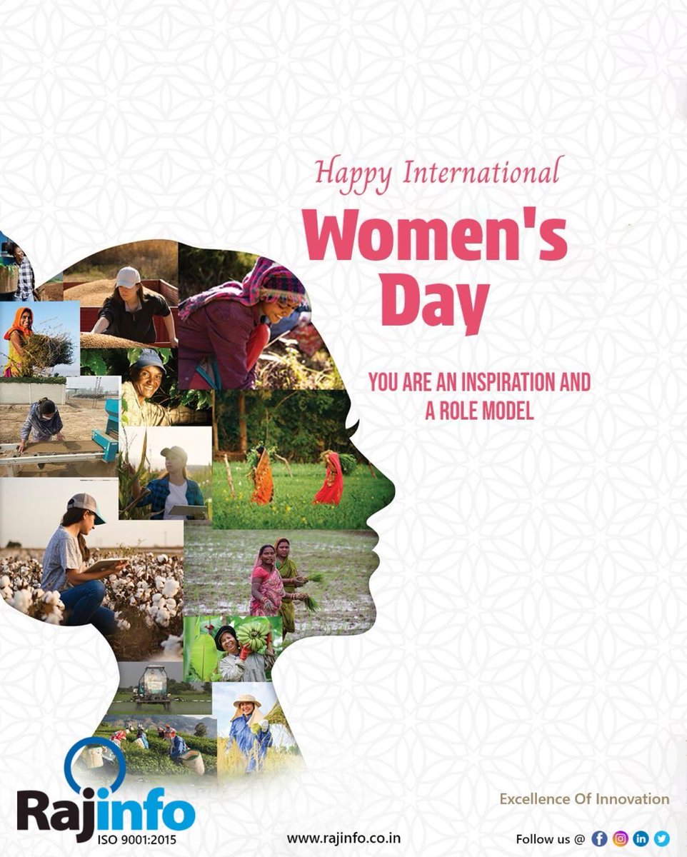 rajinfoenter's tweet photo. On this #InternationalWomenDay, we honor the incredible women who lead, inspire, and make a difference every day.
Together, let’s build a future of equality, respect, and opportunity for all.

Team #RajInfo

#RajInfoEnterprise
#ELVSystemIntegrator
#ELVSystems
#EnterpriseNetwork https://t.co/3rKwIXGrko