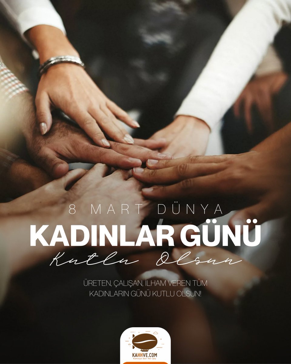 KahhveCom's tweet photo. Dünyaya değer katan tüm kadınların 8 Mart Dünya Kadınlar Günü kutlu olsun. İyi ki varsınız! ❤

#KahhveCom #8Mart https://t.co/sHjxb0W6T4