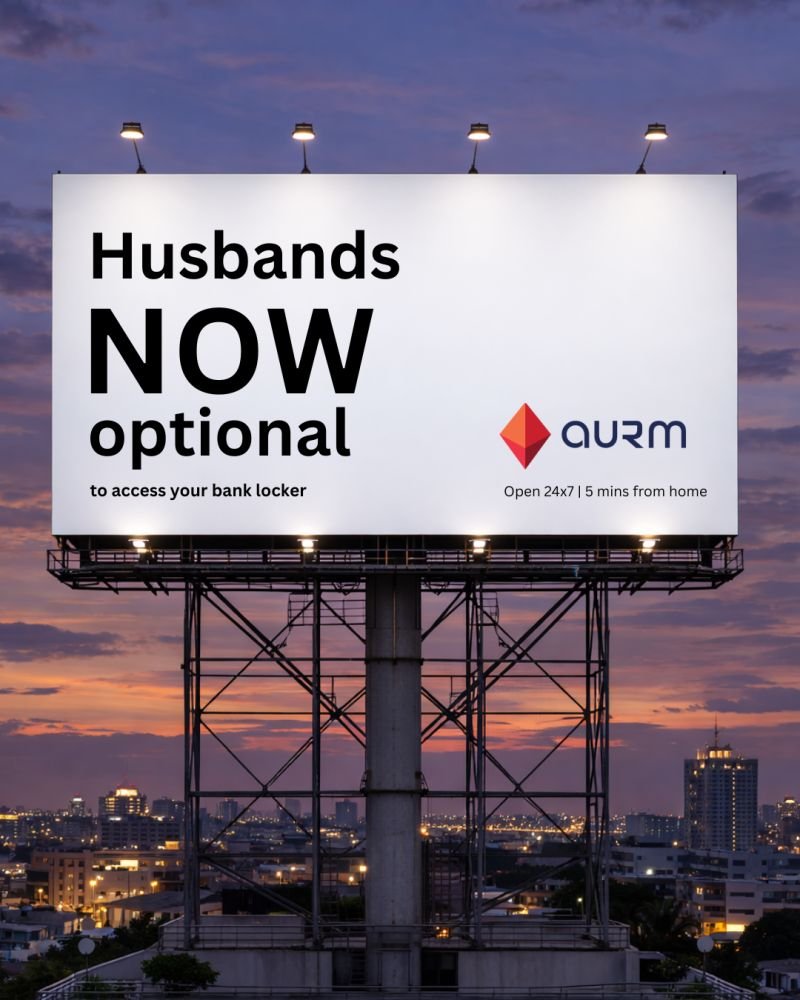 Aurm_Club's tweet photo. #WomensDay or not, you don’t need company to access your bank locker anymore. https://t.co/yez3E4k85D