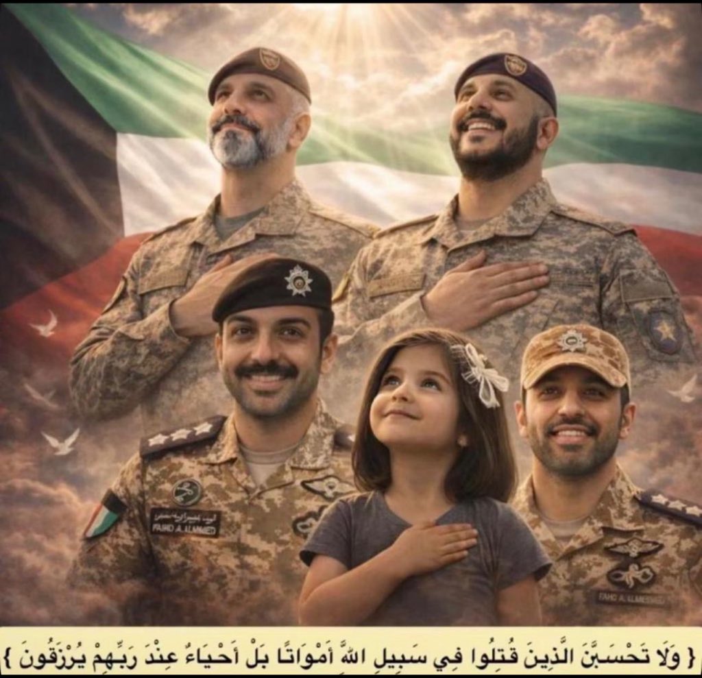itsbyherr's tweet photo. ﴿وَلَا تَحْسَبَنَّ الَّذِينَ قُتِلُوا فِي سَبِيلِ اللَّهِ أَمْوَاتًا ۚ بَلْ أَحْيَاءٌ عِندَ رَبِّهِمْ يُرْزَقُونَ﴾
#شهداء_الوطن https://t.co/quWzLQA1lO