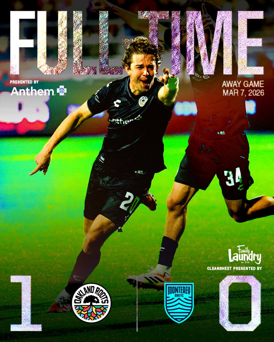 oaklandrootssc's tweet photo. Wavy with it. 😤

Tonight's cleansheet is brought to you by Family Laundry.

Pull up and show out at our Home Opener next Saturday, March 14!

Get Tickets: https://t.co/imFK2xU1Ip

0-1 | #MBvOAK | #KnowYourRoots https://t.co/zXBi5wVaR4