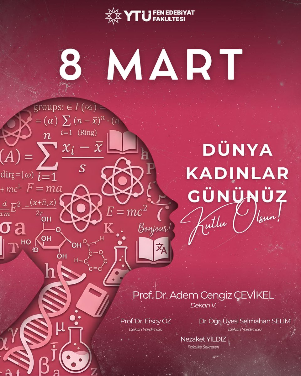 YTÜ Fen-Edebiyat Fakültesi tweet media