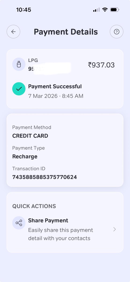 Sidsflyer's tweet photo. @Airtel_Presence Payment for @IndianOilcl #indane gas through @Airtel_Presence Thanks App. Payment made from @AxisBank card but still no booking done for the cylinder. No help available. https://t.co/Z6VG9tNwwp