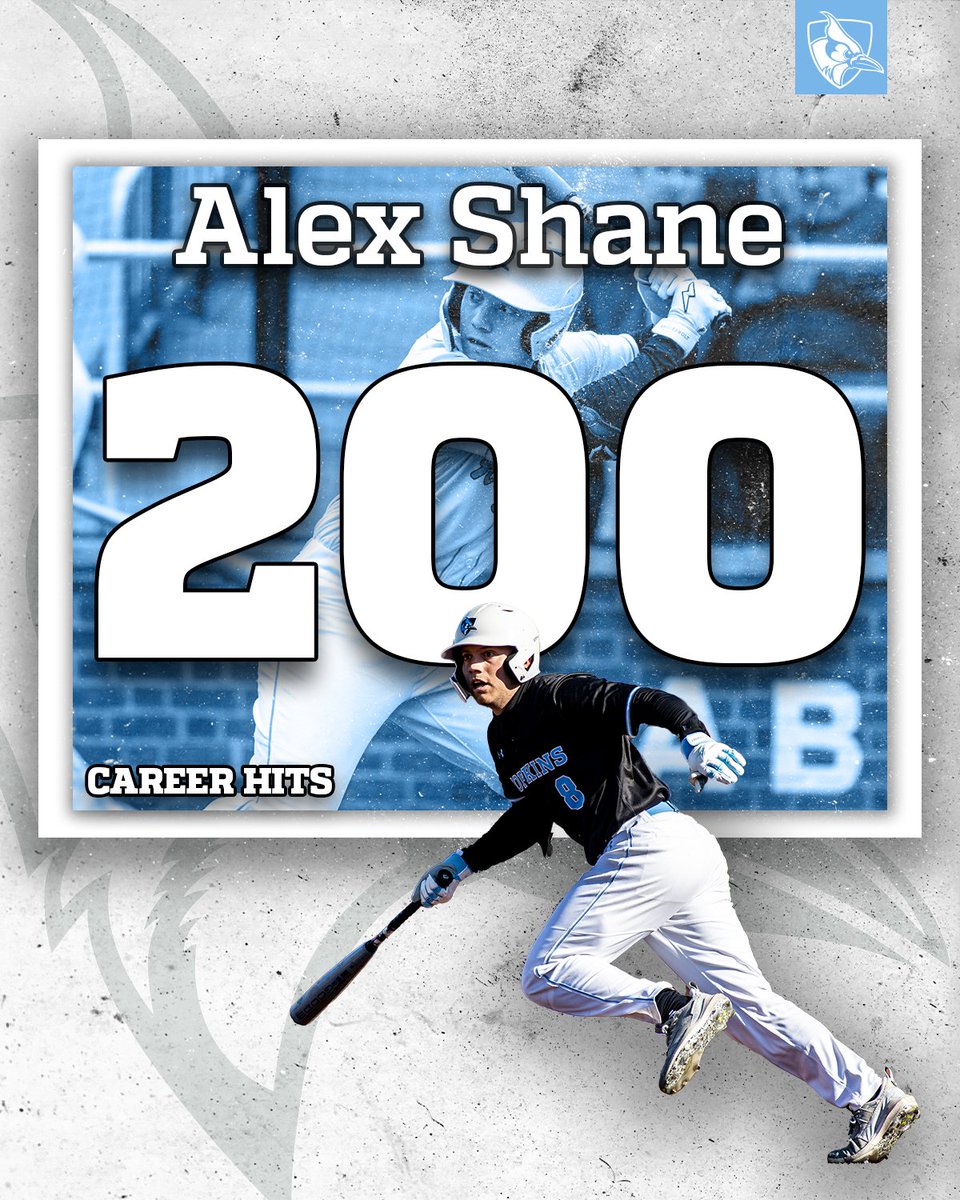 𝟮𝟬𝟬 🤯

With his 4⃣ hits today...

Alex Shane becomes the 8⃣ player in JHU history to reach 2⃣0⃣0⃣ career hits ‼️

#GoHop
