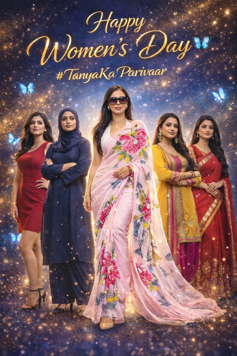 To all the fierce queens of #TanyaKaParivaar 🫶✨ Your strength, grace, and unbreakable resilience? Pure superpower Dream-chasing, world-conquering goddesses 👑💃 Keep shining &amp; owning it, ladies Happy Women's Day to my epic Friends &amp; sisters 🌸❤️ 
#TanyaMittal𓃵  #WomensDay