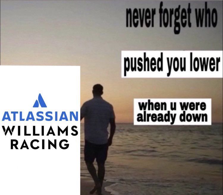 when i catch you <a href="/WilliamsF1/">Atlassian Williams F1 Team</a> !!!!