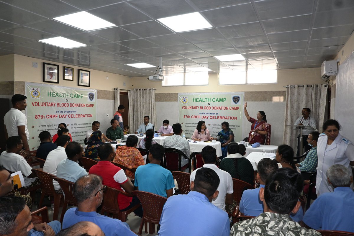 BbsrCh's tweet photo. On the occasion of 87th CRPF Day, #CHBBSR organized a screening camp for obesity, diabetes &amp; hypertension along with an interactive session on balanced nutrition by HOD, Nutrition Dept., Ayushman Empanelled Hospital, Bhubaneswar. https://t.co/zBUlrC2YRx