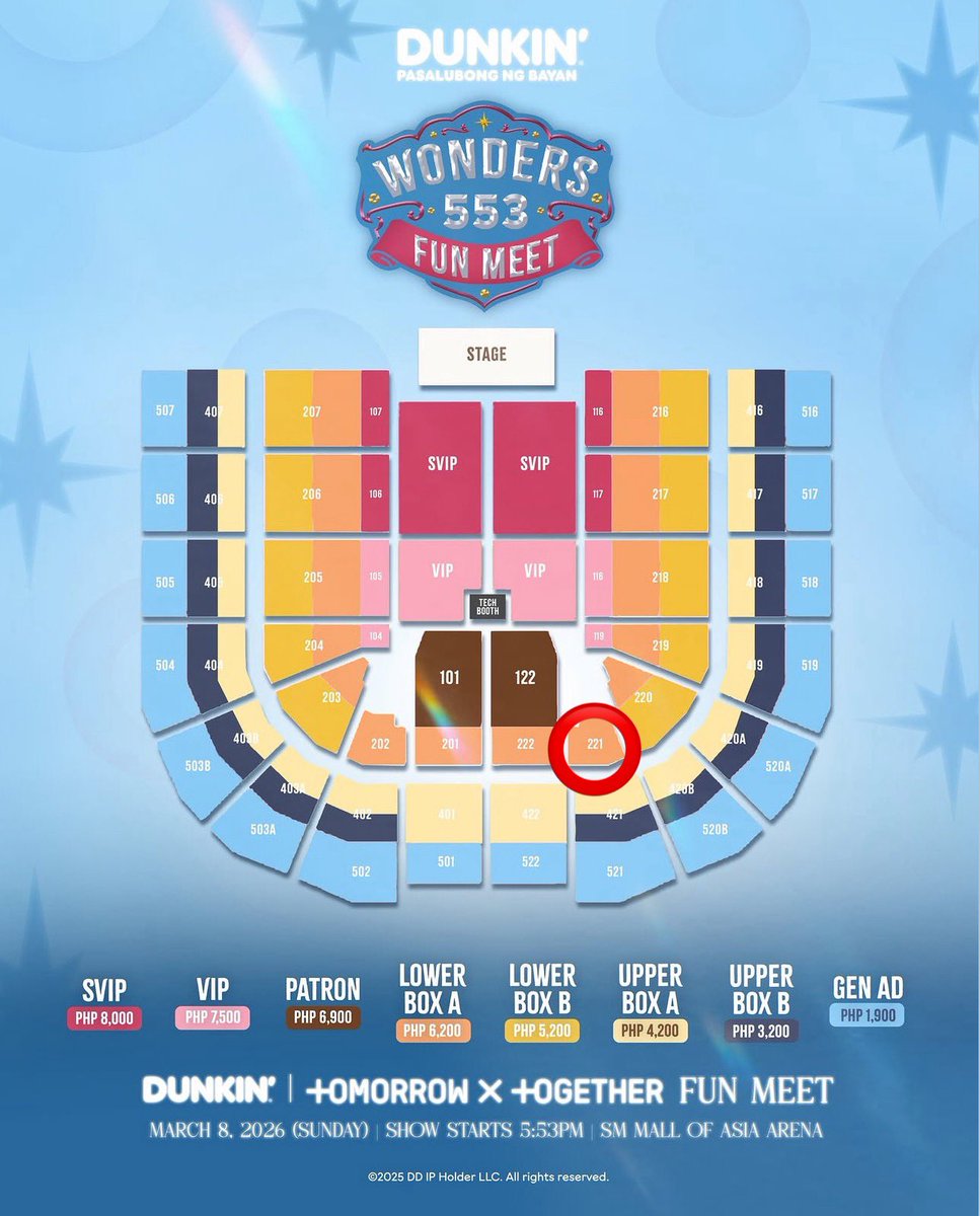 bamtijoo's tweet photo. wts lfb ph 

txt dunkin wonders 553 fun meet

(1) LBA lower box a 221 ticket
– row b seat 1
– P5,200 - without merch &amp; food stubs
– cash or gcash ok
– kaliwaan, meet around MOA 
– rfs: moved to a closer section
– freebie loser lover dollars from act:lovesick! 

dm me! https://t.co/3Rg6cWoVXR