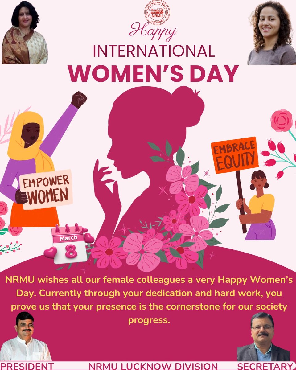 Laal Salaam 🚩 to our women employees who work tirelessly and manage their families in a tremendous way.
 #WomensDay2026 #8thmarch #internationalwomensday 
<a href="/airfindia/">AIRF</a>
<a href="/ShivaGopalMish1/">Shiva Gopal Mishra</a>